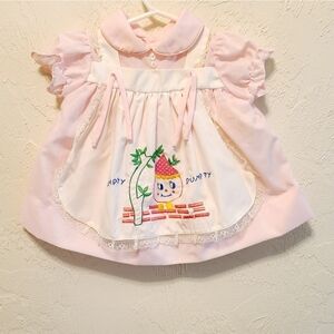Vintage 80s Humpty Dumpty Dress 6M